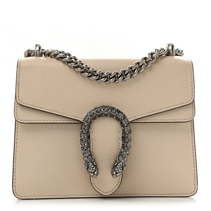 Gucci Textured Calfskin Crystal Mini Dionysus Shoulder Bag Mystic White 1 of 14