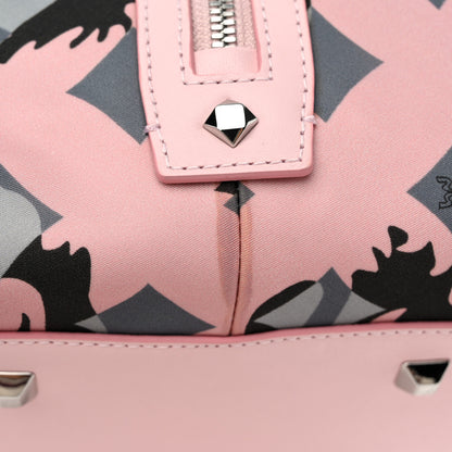 MCM Nylon Camo Top Handle Satchel Pink Blush 11 of 12