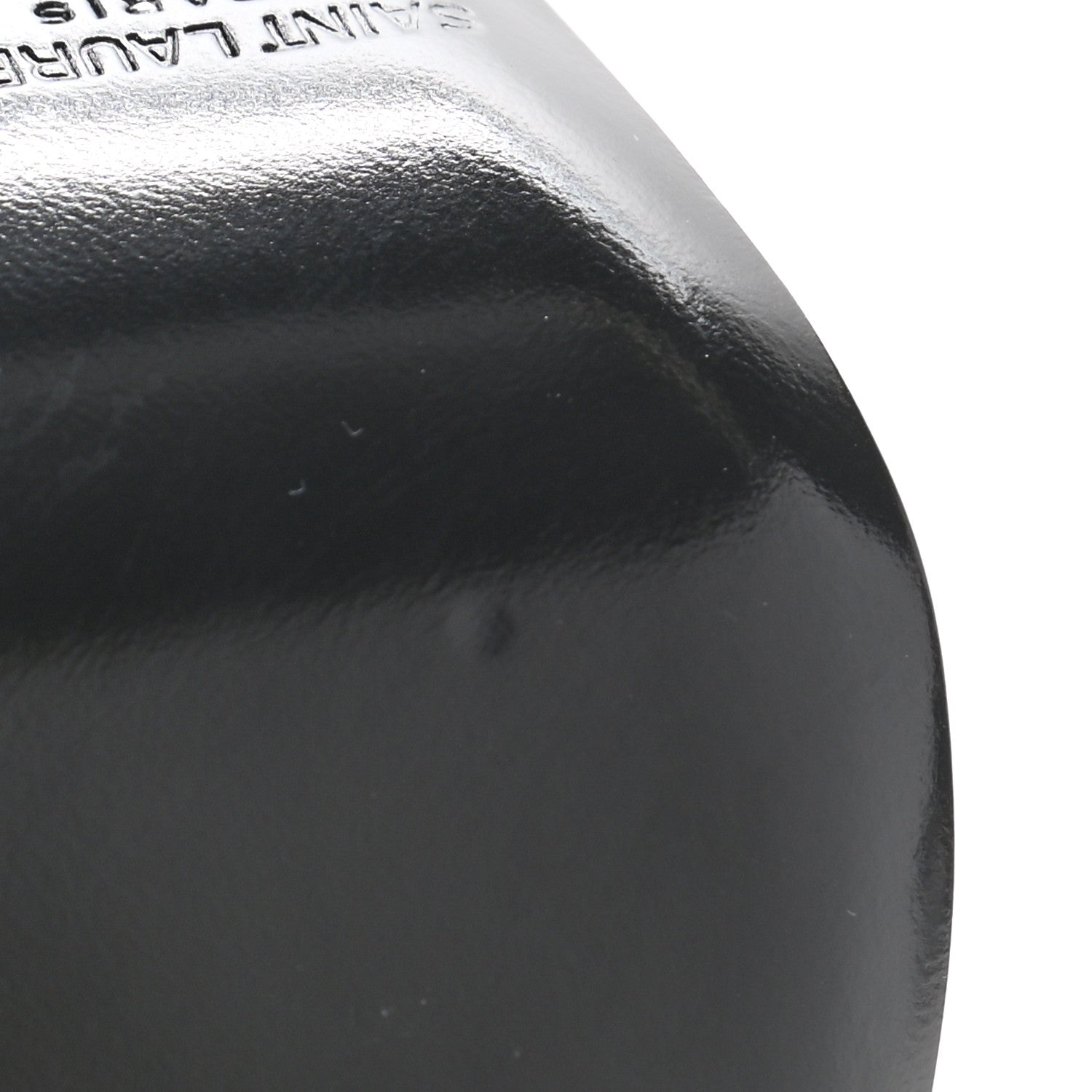 Saint Laurent Patent Calfskin Teddy High Vamp 105 Pumps 36 Black 10 of 11