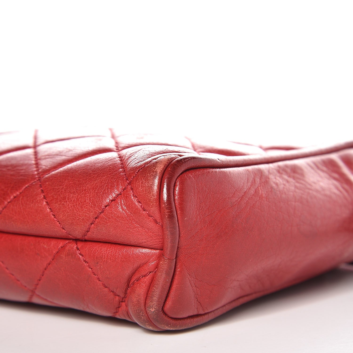Chanel Lambskin Quilted Belt Bag 75 30 Red 12 of 14