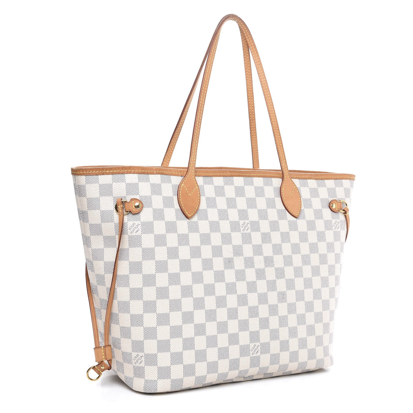 Damier Azur Neo Neverfull MM Rose Ballerine