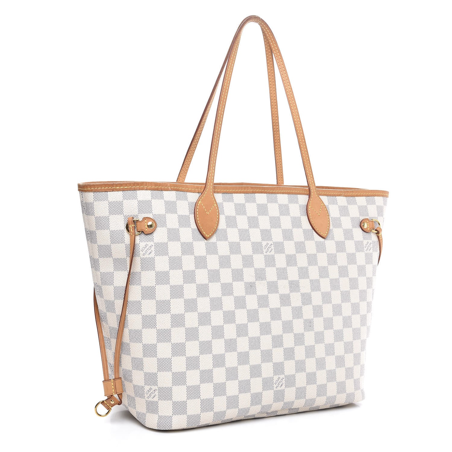Louis Vuitton Damier Azur Neo Neverfull MM Rose Ballerine 3 of 15