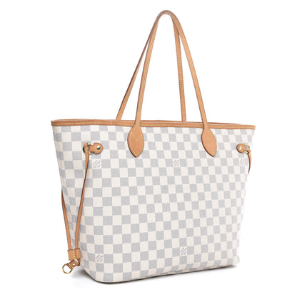 Louis Vuitton Damier Azur Neo Neverfull MM Rose Ballerine 3 of 15