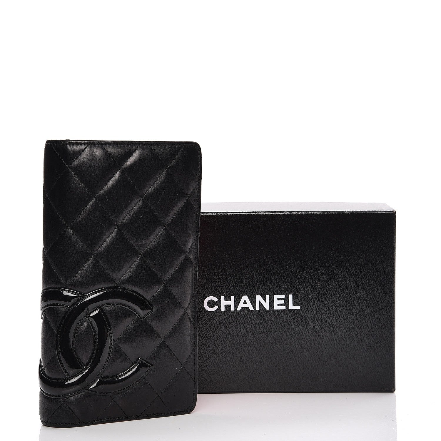 Chanel Calfskin Quilted Cambon Yen Wallet Black 17 of 17
