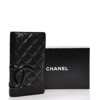 Chanel Calfskin Quilted Cambon Yen Wallet Black 17 of 17