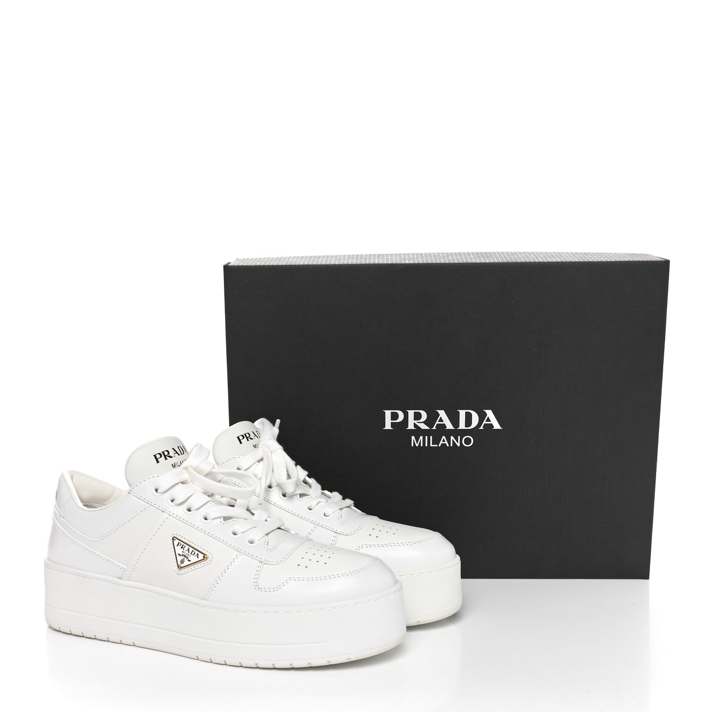 Vitello Rois Triangle Womens Downtown Platform Low Top Sneakers 40 White