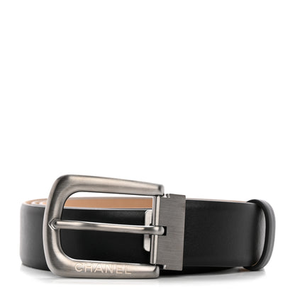 Chanel Calfskin Belt 95 38 Black 1 of 7