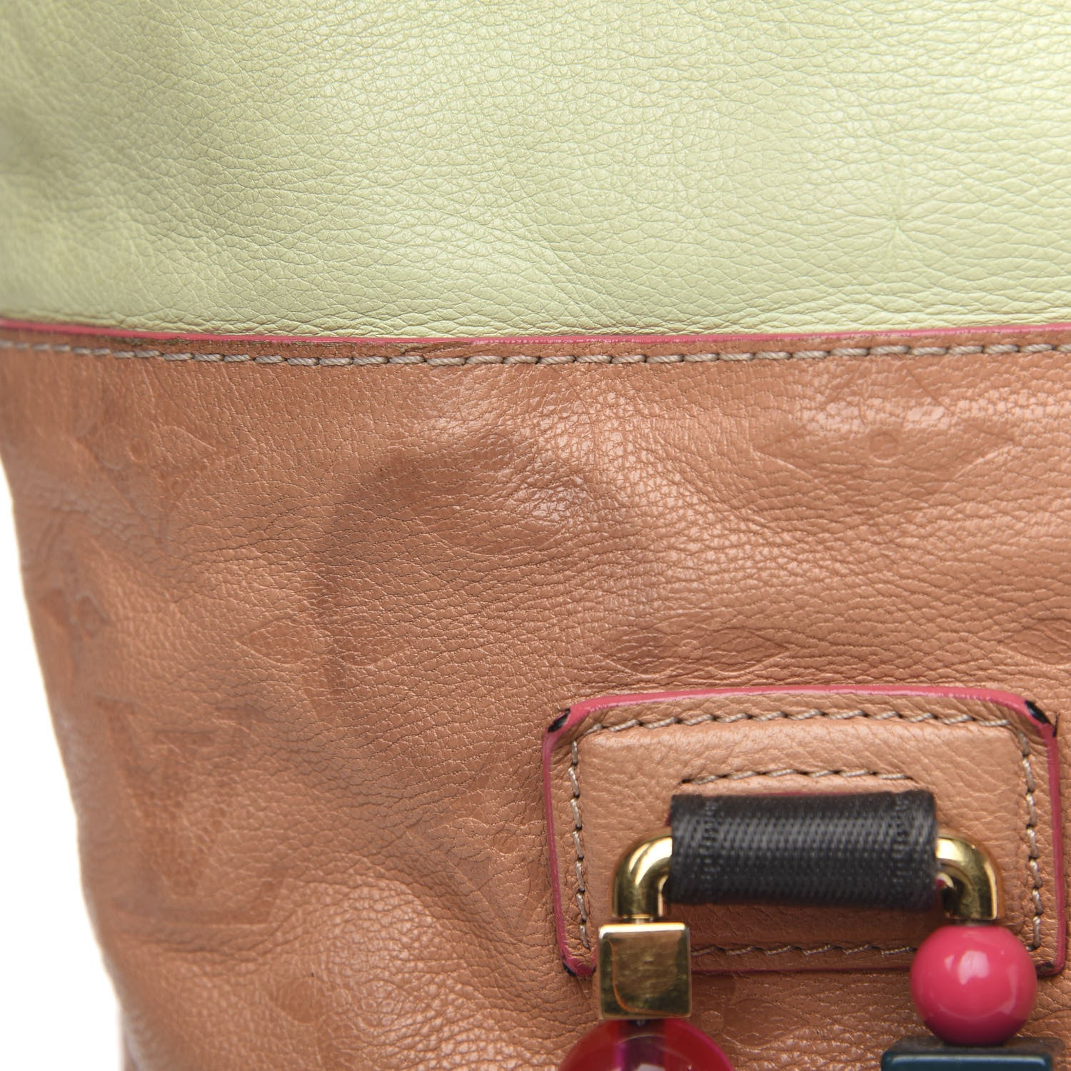 Louis Vuitton Monogram Goatskin Underground Duffle Bag Rose 12 of 15