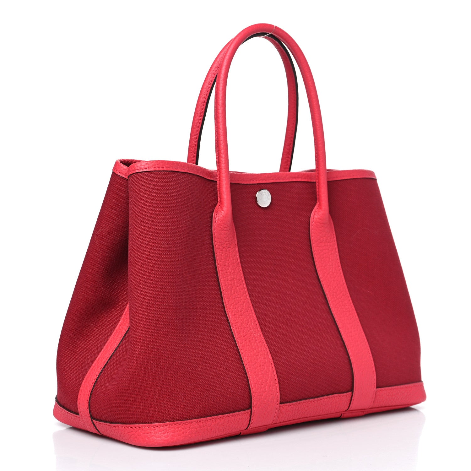 Hermes Toile Militaire Negonda Garden Party 30 TPM Rouge Grenat Bougainvillea 2 of 12