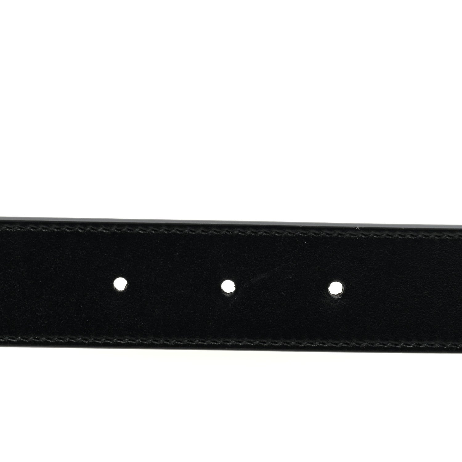 Gucci GG Supreme Monogram Plutone Calfskin Double G Reversible 30mm Belt 85 34 Beige Ebony Black 4 of 4
