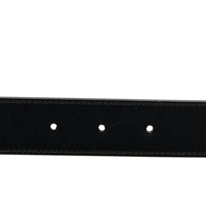 Gucci GG Supreme Monogram Plutone Calfskin Double G Reversible 30mm Belt 85 34 Beige Ebony Black 4 of 4