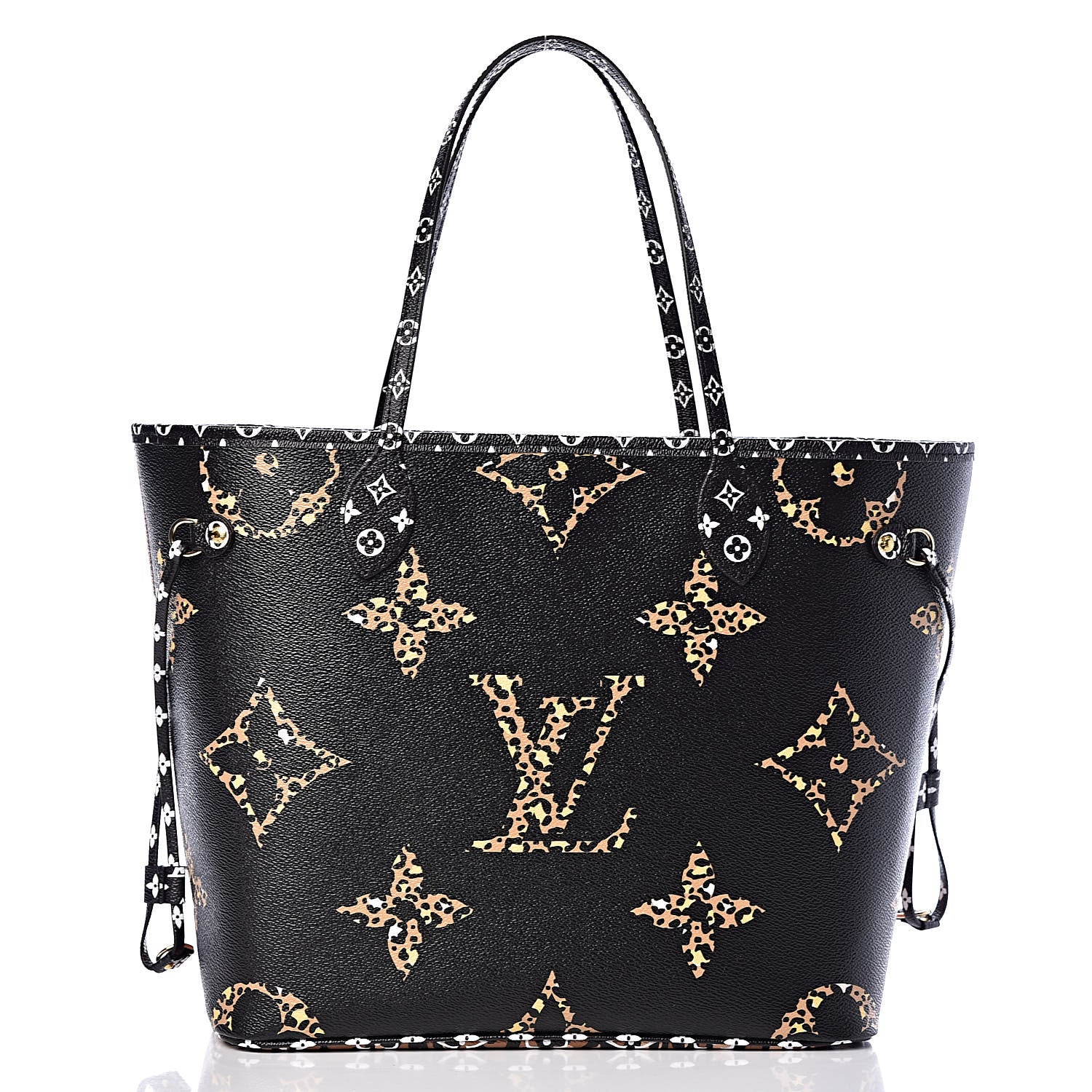 Louis Vuitton Monogram Giant Jungle Neverfull MM Black 3 of 11
