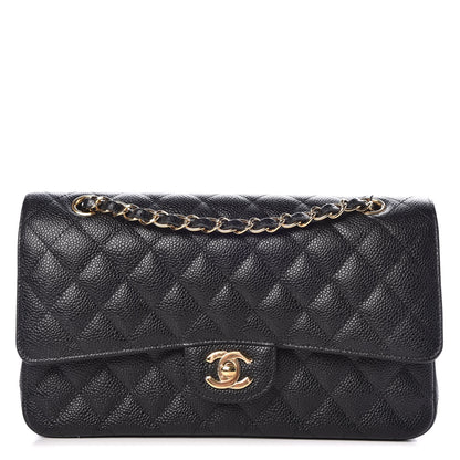 Chanel Caviar Quilted Medium Double Flap Black 1 of 11