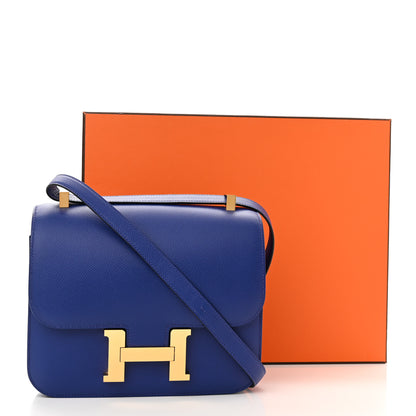 Hermes Epsom Constance 24 Bleu Electrique 10 of 10