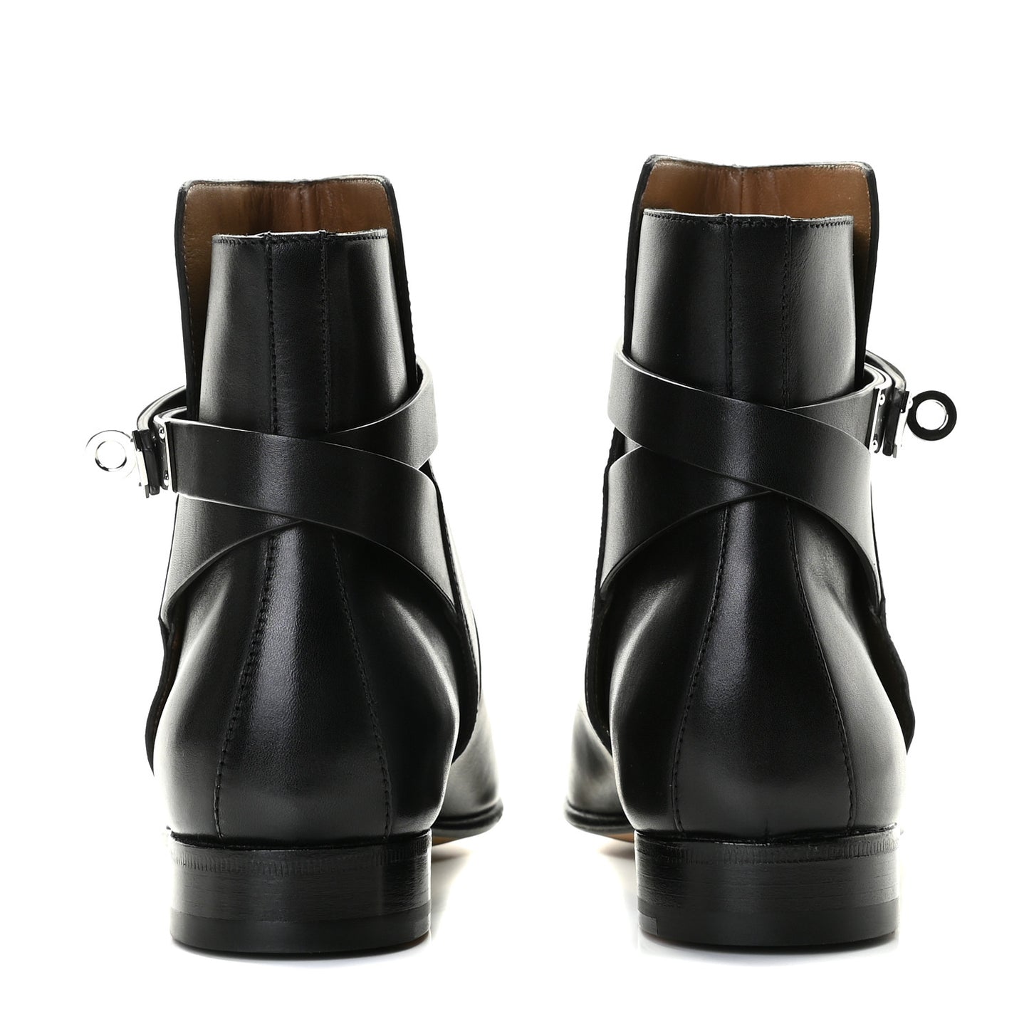 Calfskin Neo Low Boots 35.5 Black