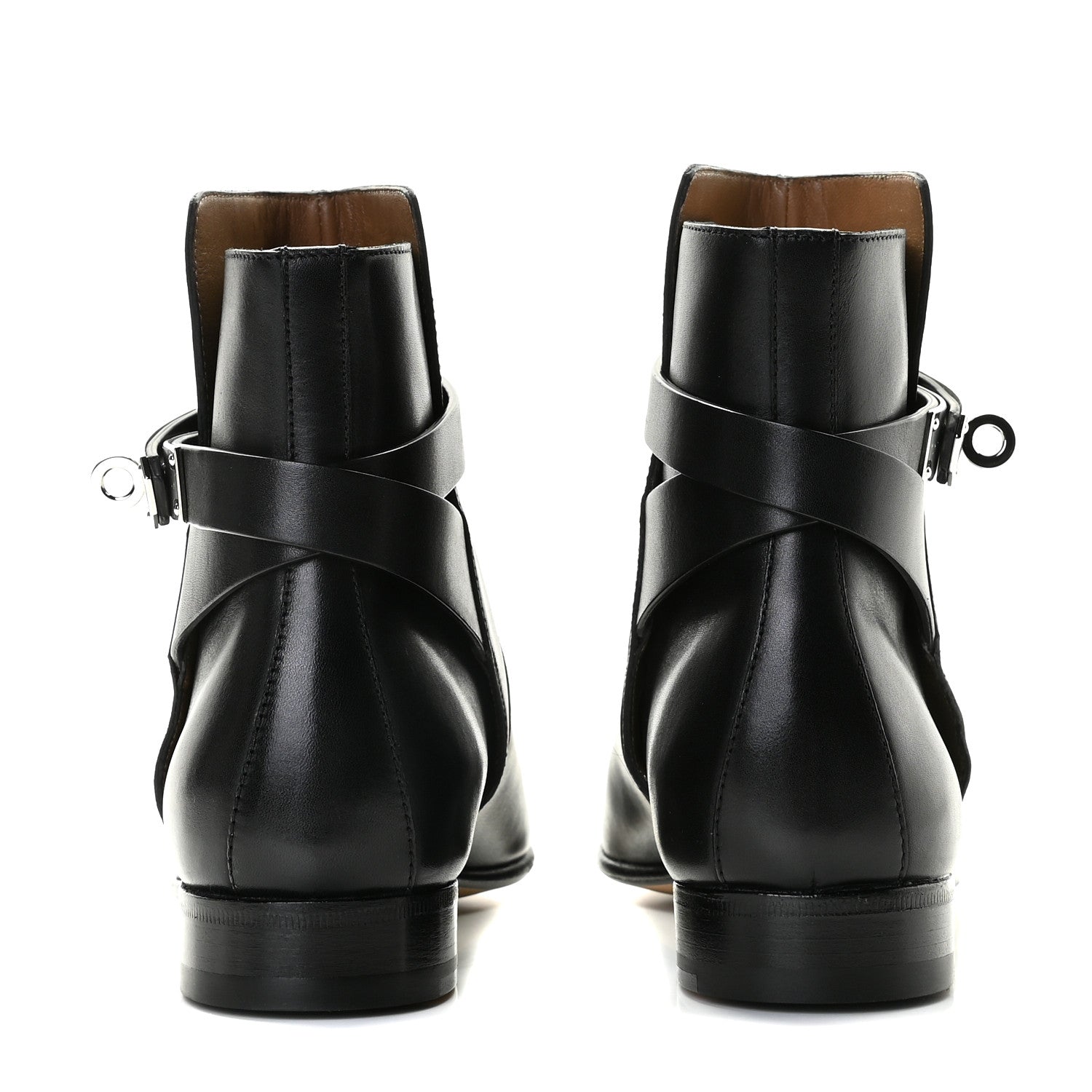 Hermes Calfskin Neo Low Boots 35.5 Black 5 of 8