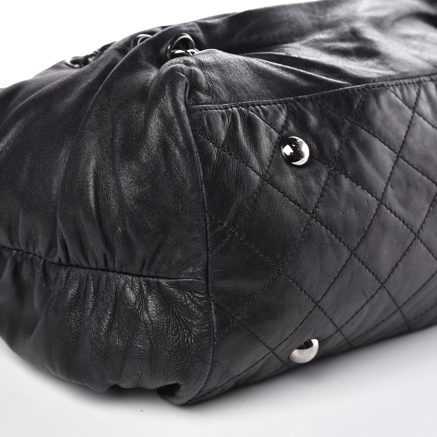 Chanel Lambskin Chain Shoulder Bag Black 21 of 26