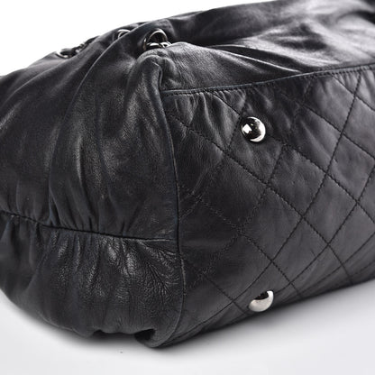 Chanel Lambskin Chain Shoulder Bag Black 21 of 26