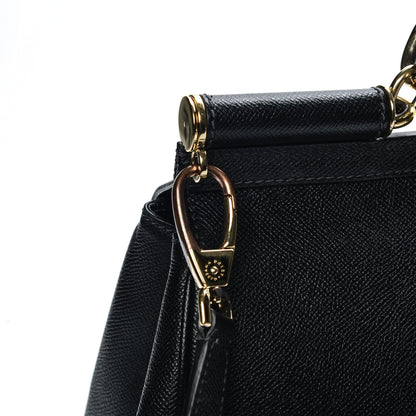 Dolce & Gabbana Dauphine Large Miss Sicily Satchel Black 7 of 8