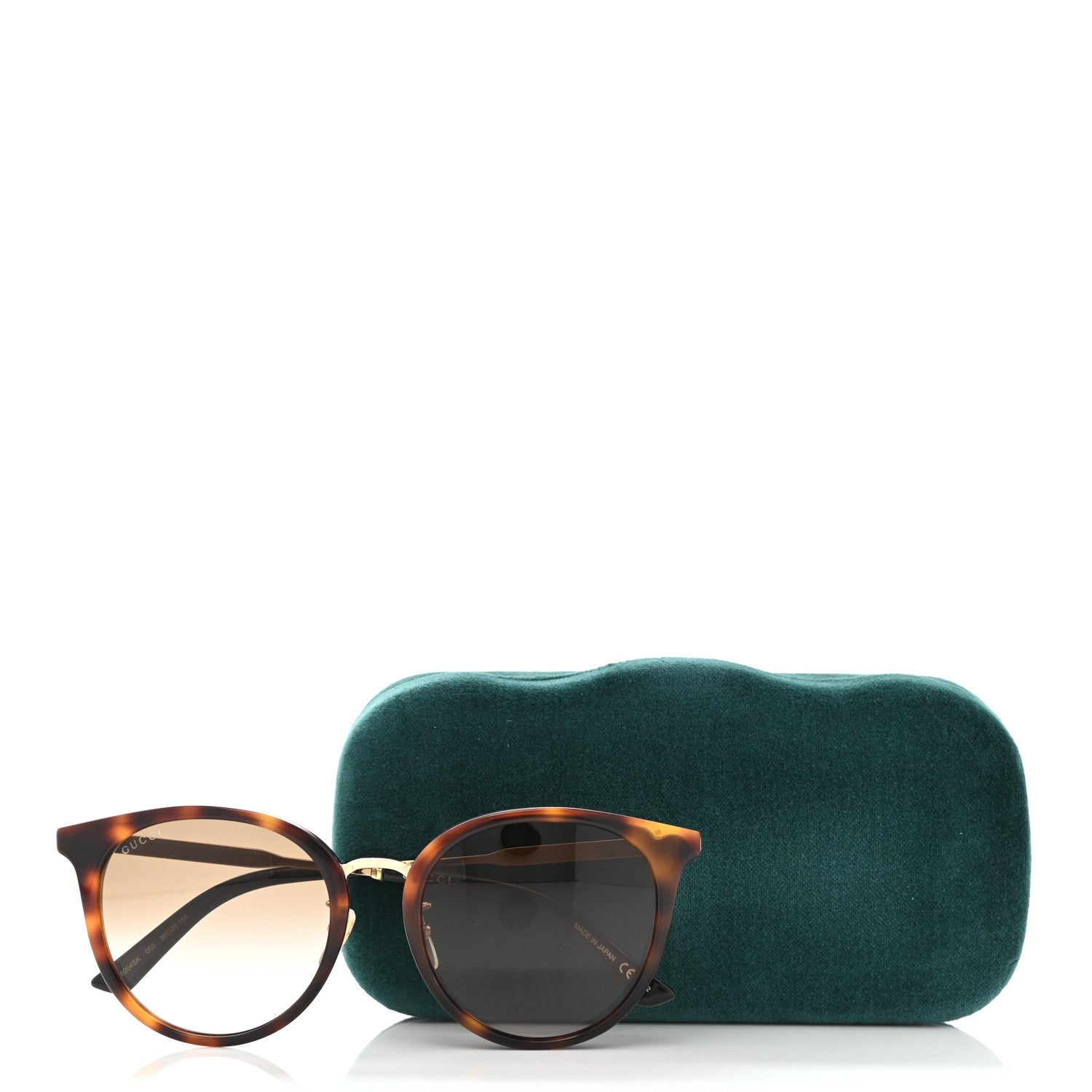 Gucci Acetate Web Sunglasses GG0204SK Tortoise 8 of 8