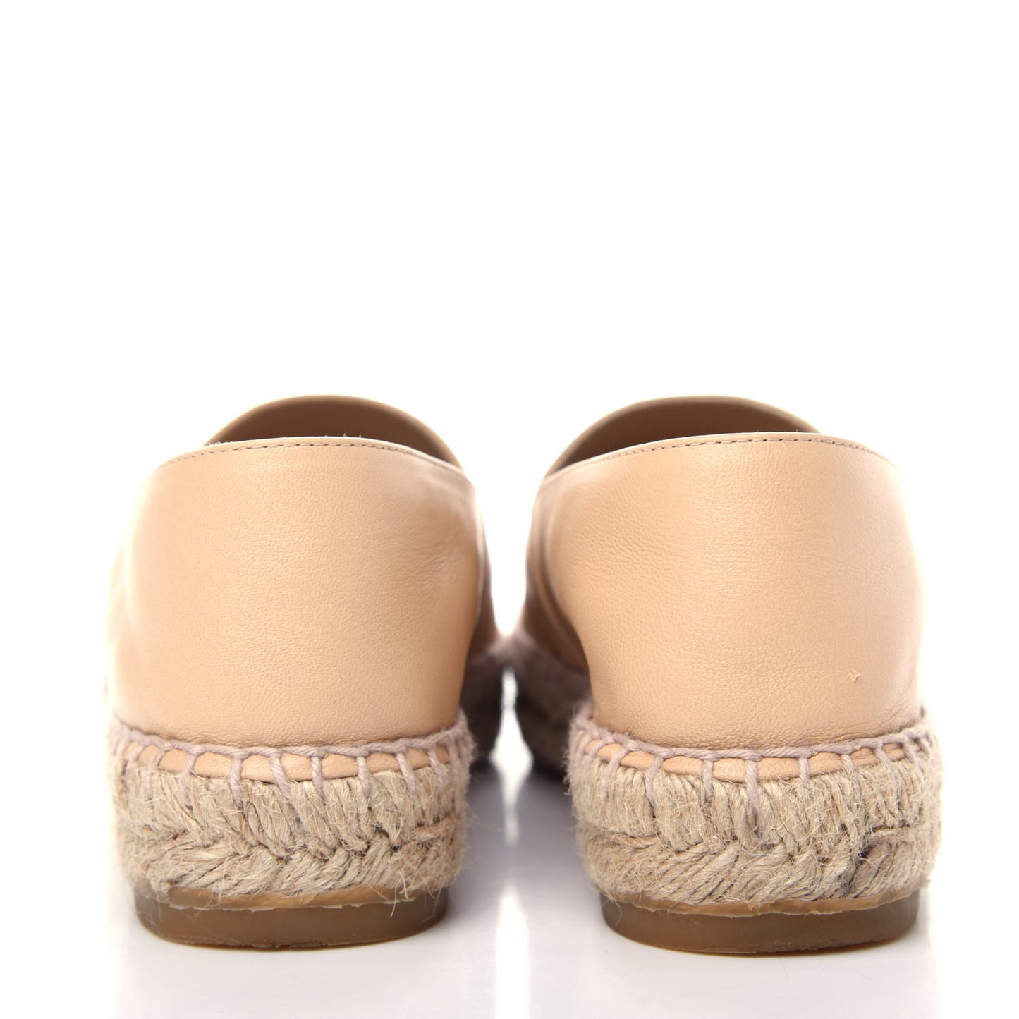 Lambskin CC Espadrilles 37 Beige Black