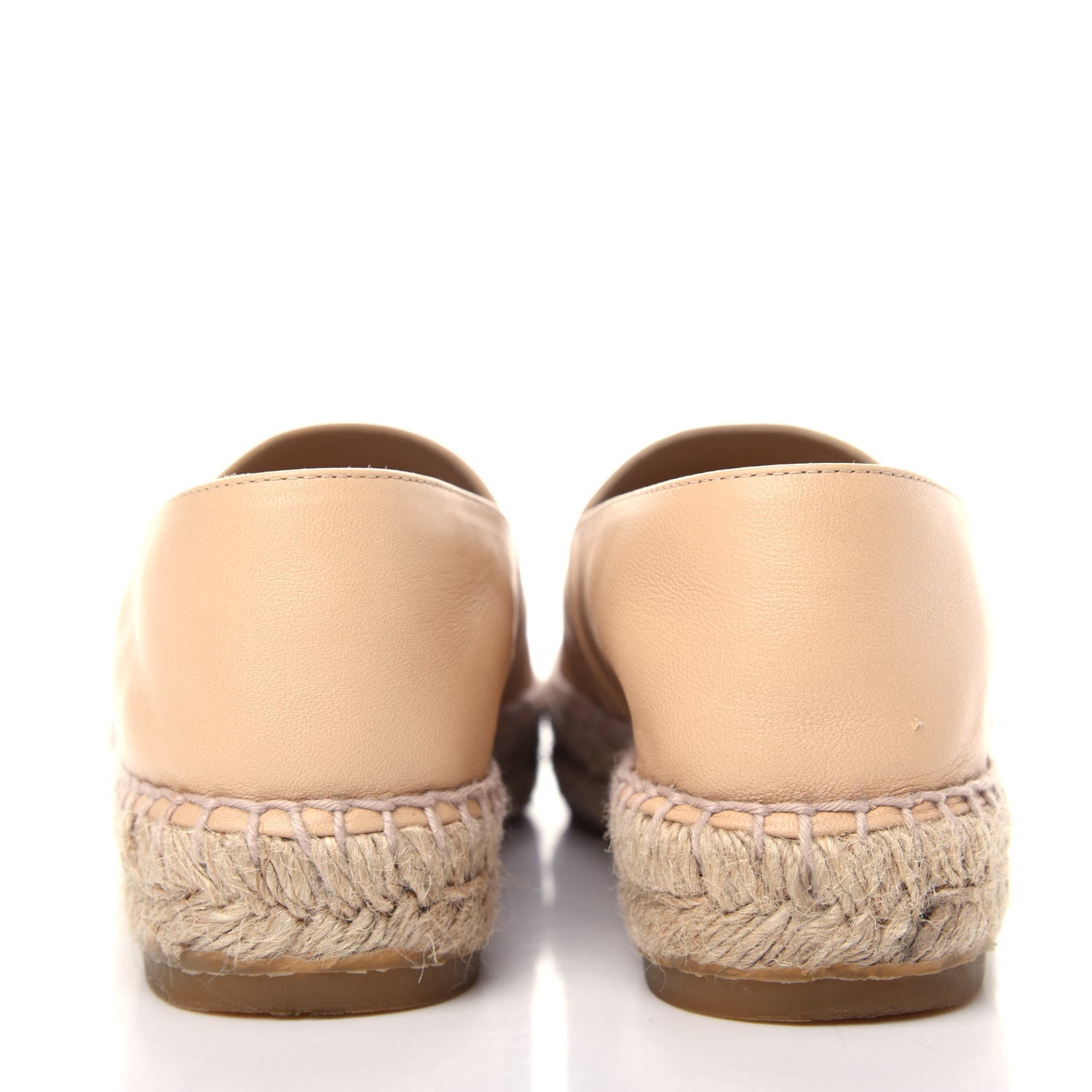 Chanel Lambskin CC Espadrilles 37 Beige Black 7 of 13