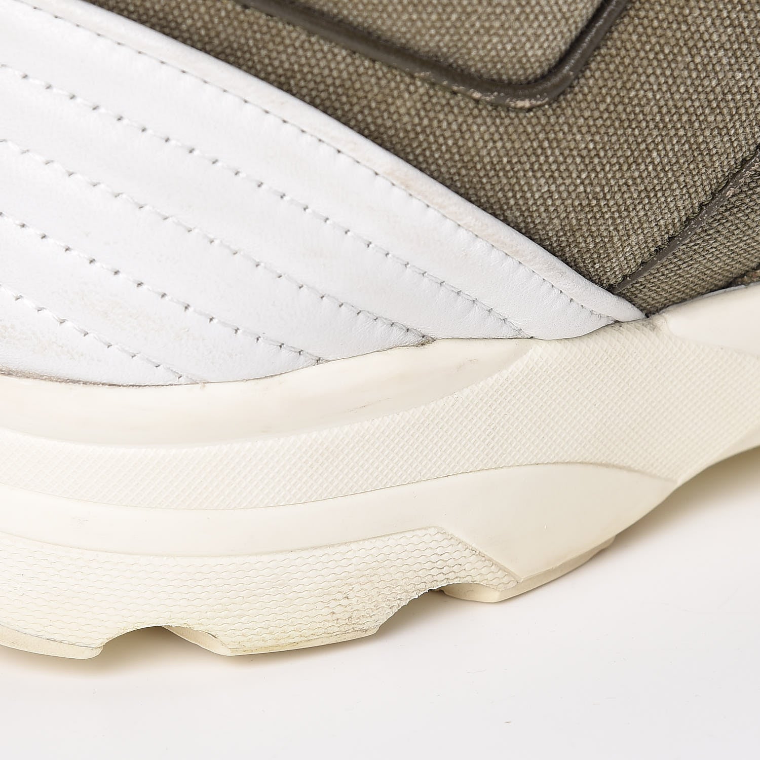 Chanel Canvas Mens Sneakers 44 Khaki 13 of 17