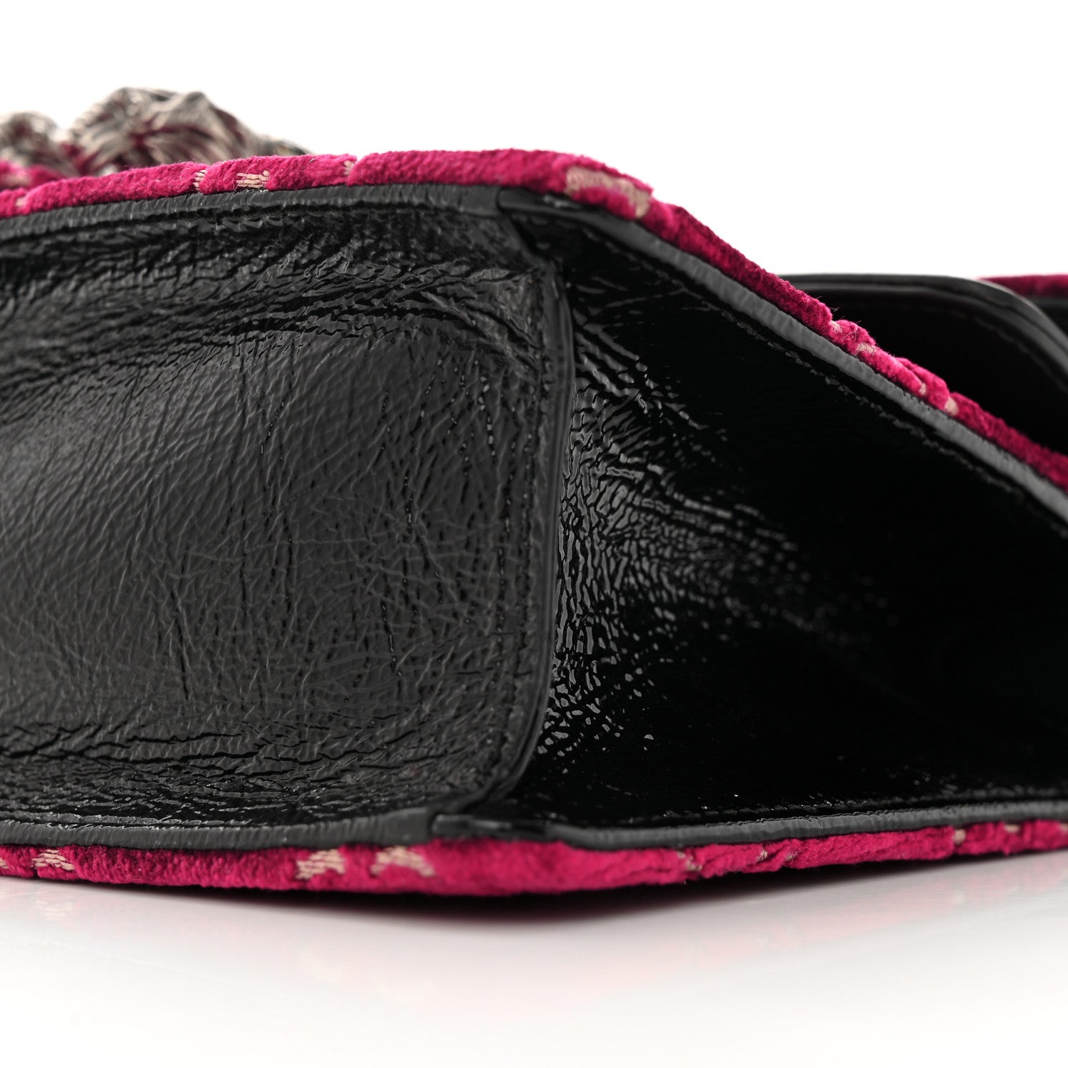 Gucci Velvet Skipper Crystal GG Monogram Small Dionysus Shoulder Bag Red Cipria Black Black Diamond 11 of 16