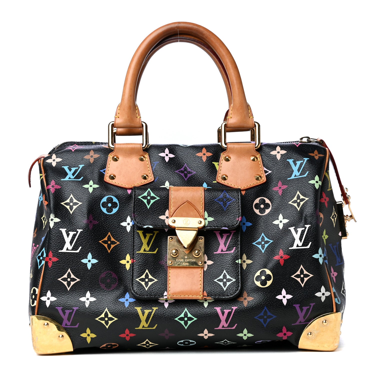Louis Vuitton Monogram Multicolor Speedy 30 Black 1 of 4