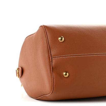 Louis Vuitton Grained Calfskin Low Key Speedy 30 Cognac 8 of 9