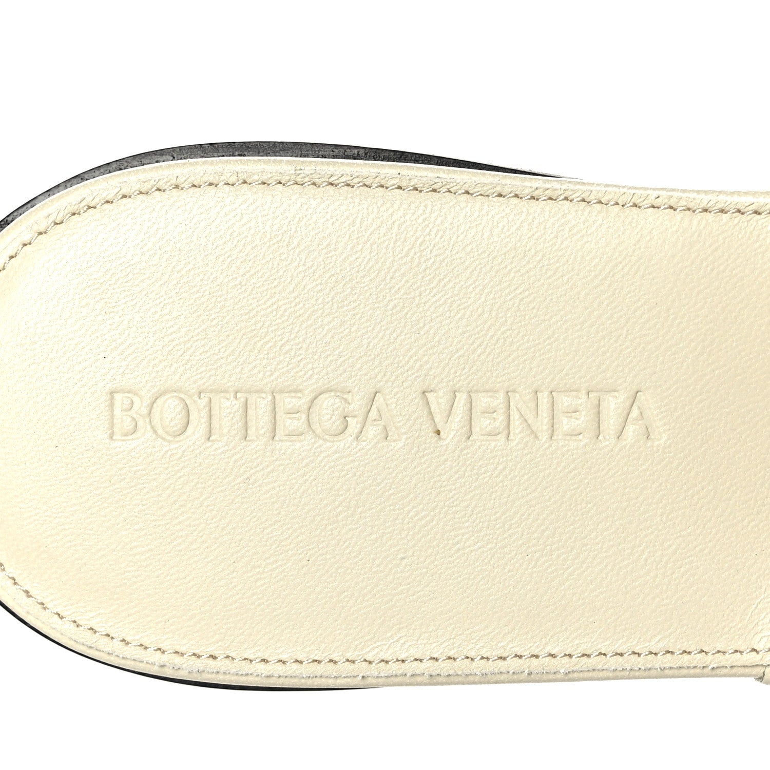 Bottega Veneta Nappa Quilted Rubber Lido Flat Sandals 37 Sea Salt 6 of 7