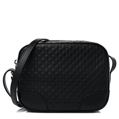 Gucci Microguccissima Mini Bree Messenger Bag Black 1 of 10