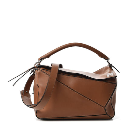 Loewe Calfskin Medium Puzzle Bag Tan 1 of 11