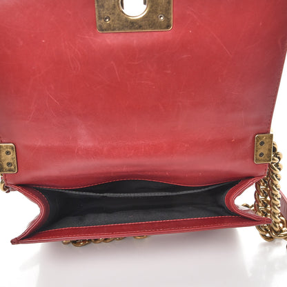 Chanel Glazed Calfskin Small Boy Flap Red 5 of 12