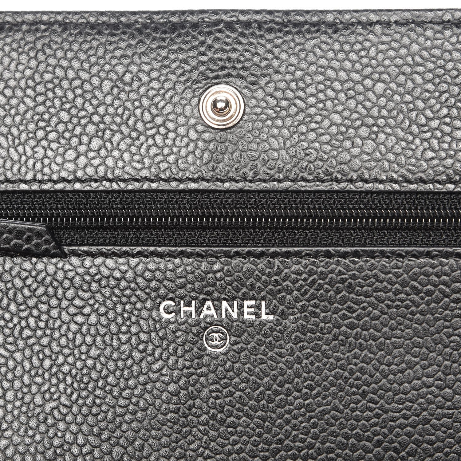 Chanel Caviar Quilted Wallet On Chain WOC Black 6 of 9