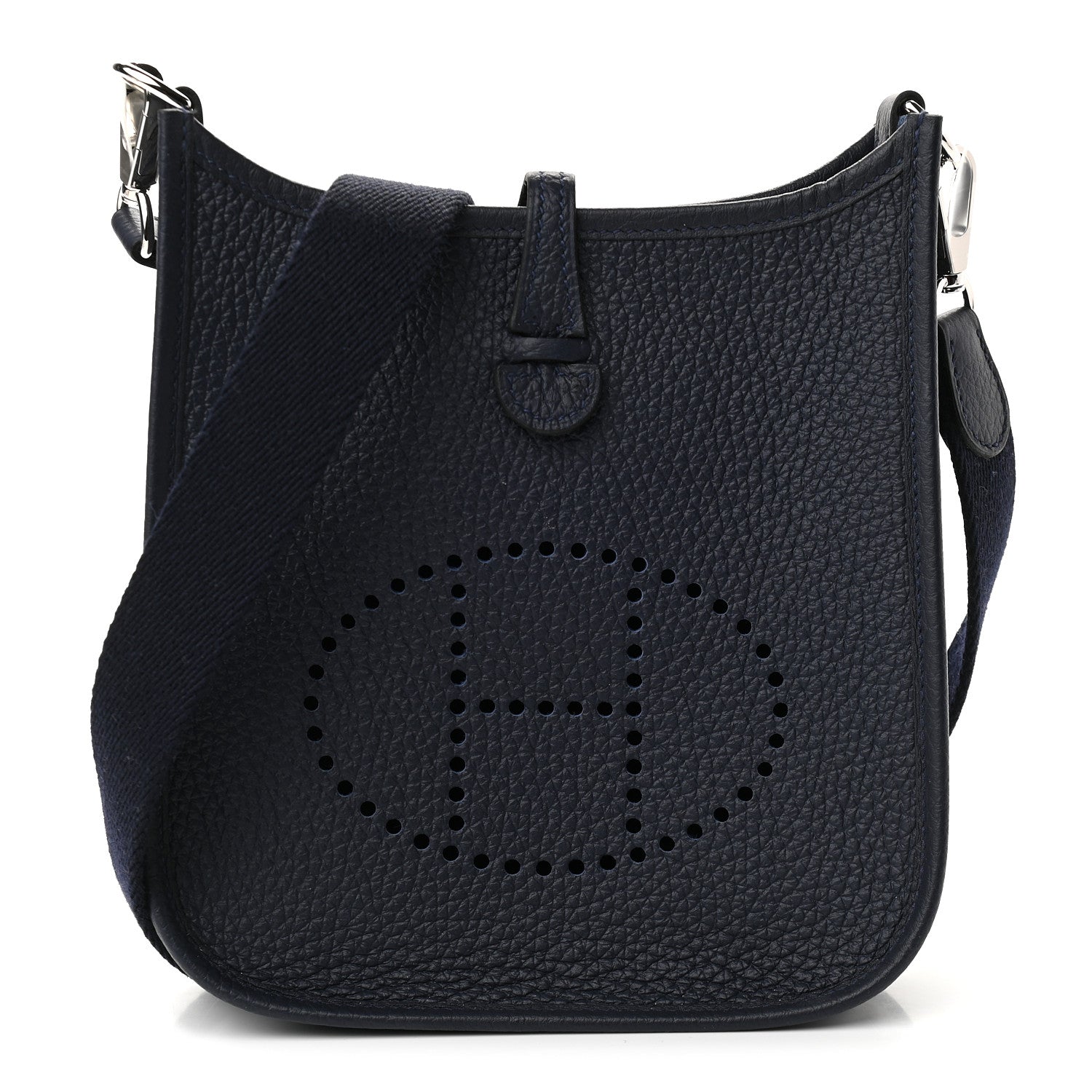 Hermes Taurillon Clemence Evelyne TPM Bleu Nuit 1 of 8