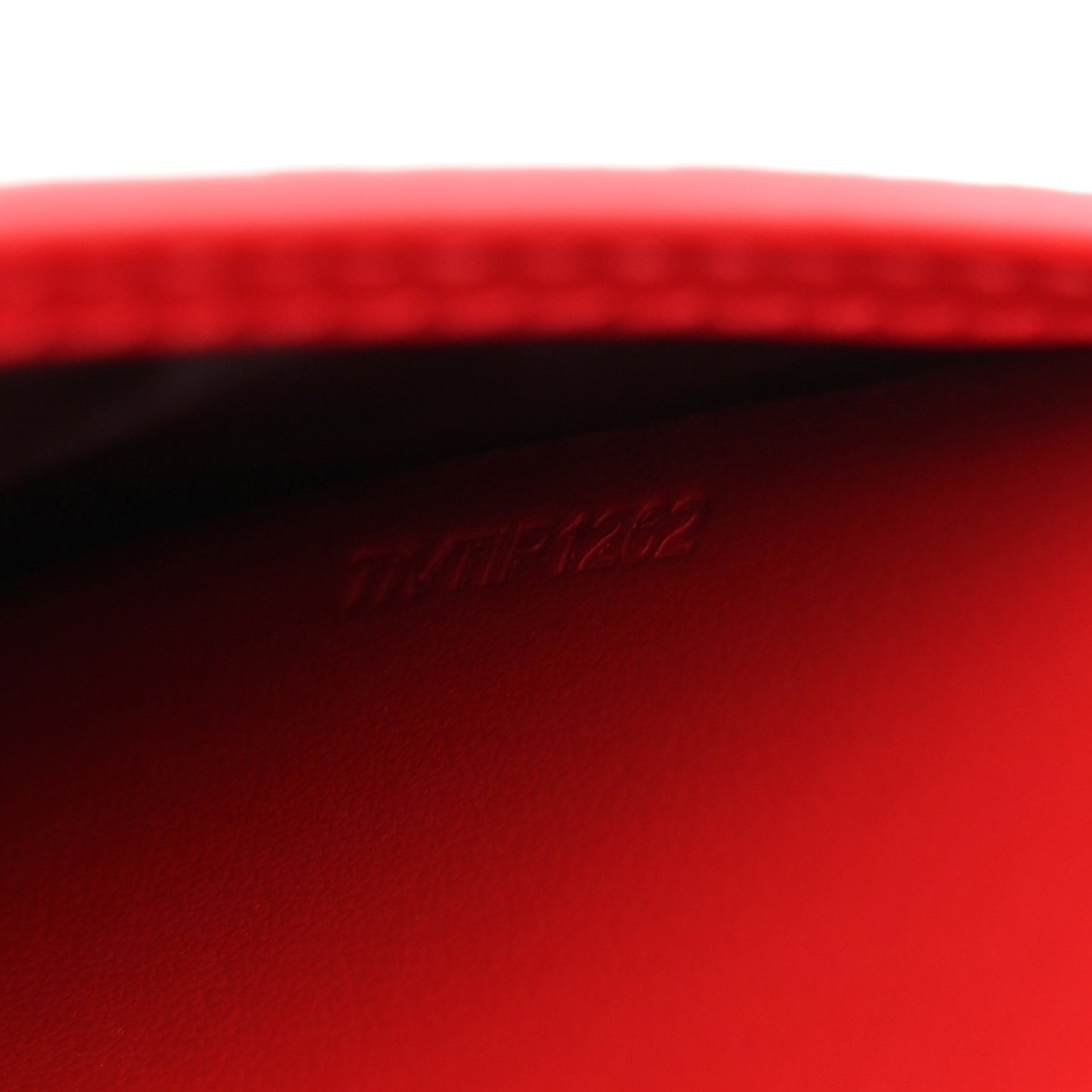 Smooth Calfskin Logo Embossed Hampshire Crossbody Red