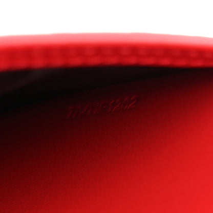 Burberry Smooth Calfskin Logo Embossed Hampshire Crossbody Red 7 of 10