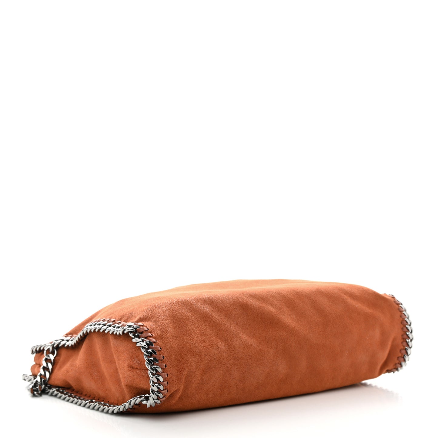Shaggy Deer Falabella Fold Over Tote Orange