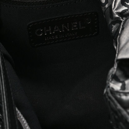 Chanel Metallic Coated Canvas Unlimited Ligne Shoulder Bag Silver 6 of 12