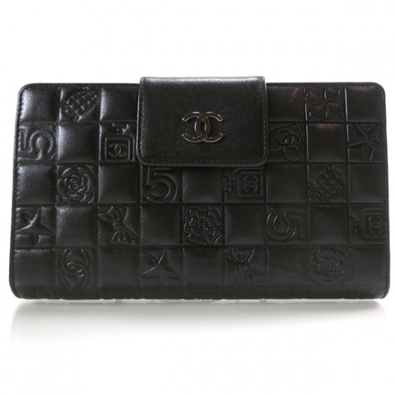 Lambskin Precious Symbols Wallet Black