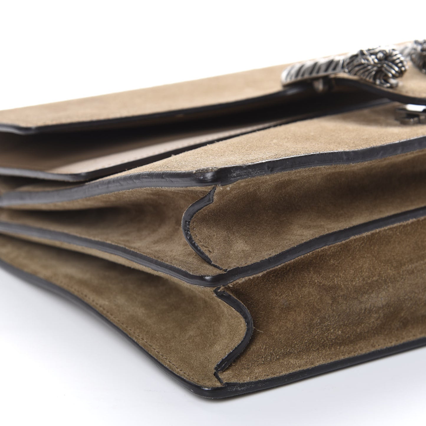 Suede Medium Dionysus Shoulder Bag Taupe