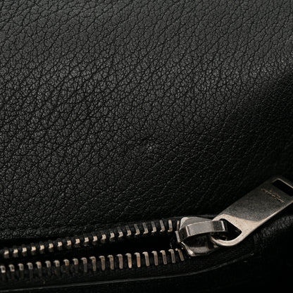 Saint Laurent Sheepskin Matelasse Chevron Monogram Large College Satchel Black 12 of 16