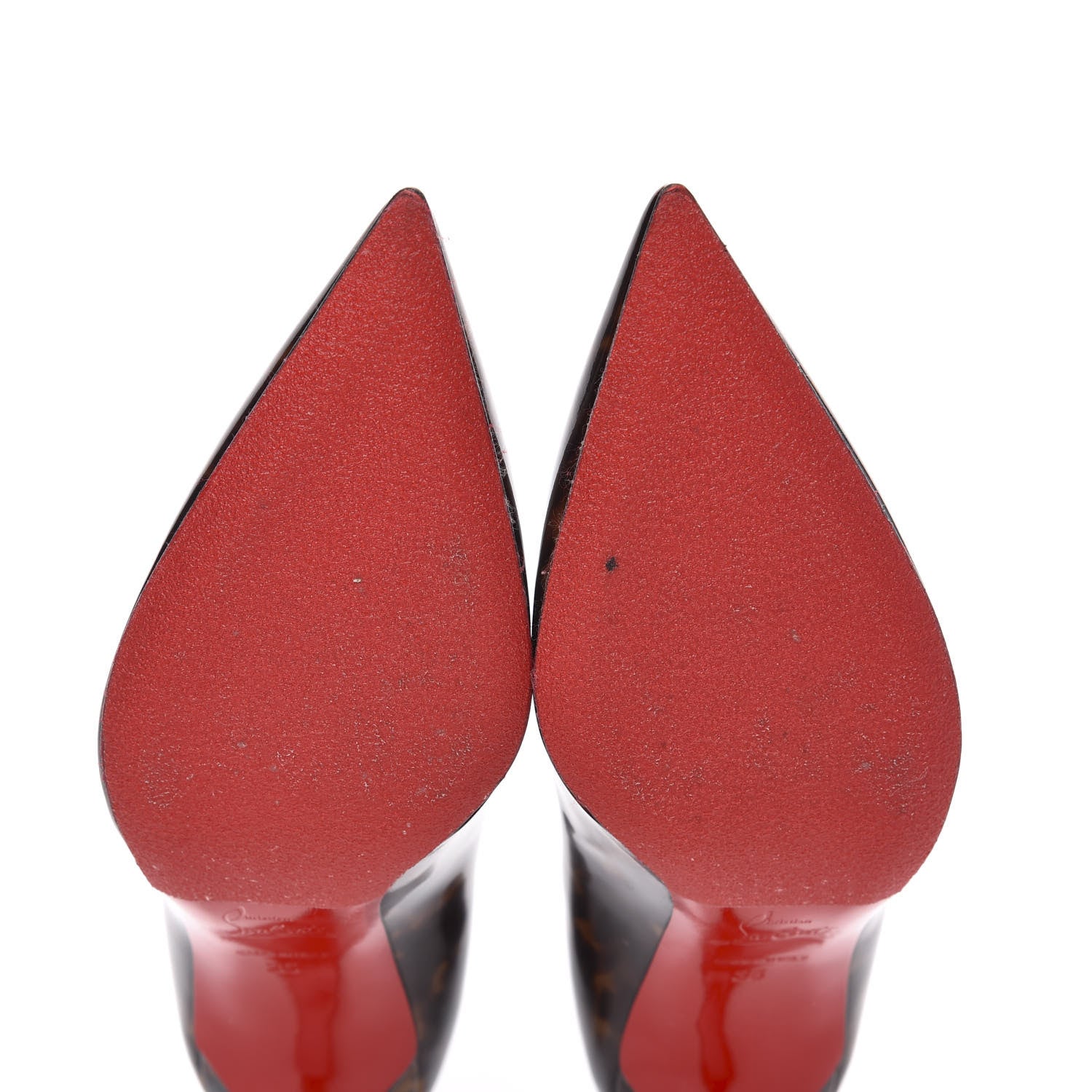 Christian Louboutin Patent Tartaruga Decollete 554 70 Pumps 35 Testa Di Moro 6 of 9