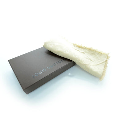 Louis Vuitton Silk and Wool Monogram Shawl 2 of 4