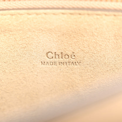 Chloe Calfskin Suede Medium Faye Shoulder Bag Airy Grey 6 of 9