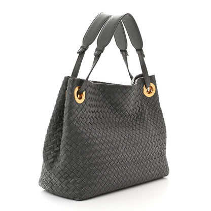 Bottega Veneta Nappa Intrecciato Medium Garda Bag Light Grey 3 of 12
