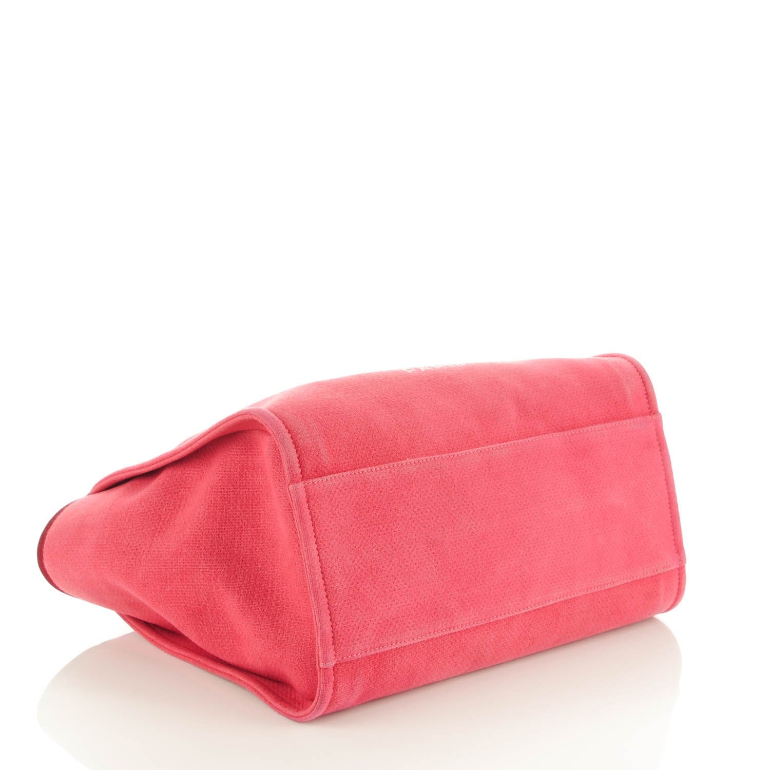 Chanel Canvas Large Deauville Tote Red 4 of 7