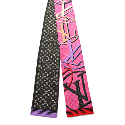 Louis Vuitton Silk Monogram Planet LV Bandeau Pink 2 of 4