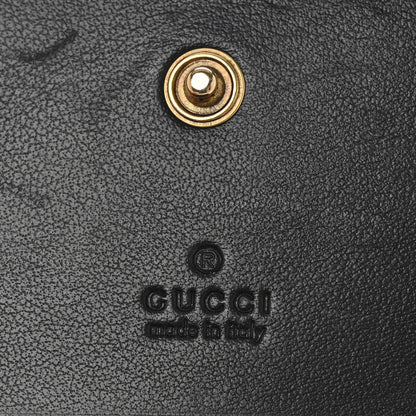 Gucci Calfskin Matelasse GG Marmont Card Case Wallet Black 4 of 6